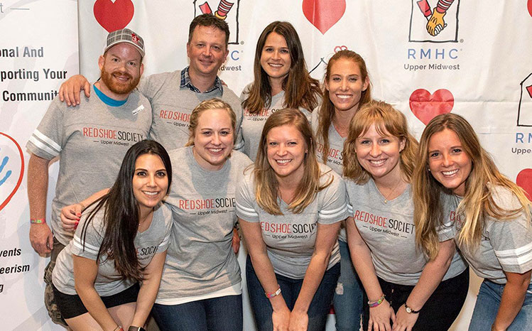 Red Shoe Society a professional and social networking group that supports RMHC-UM